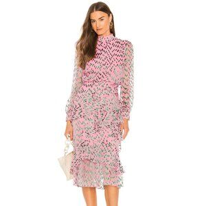 Isa Ruffle Dress Saloni